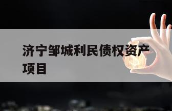 济宁邹城利民债权资产项目