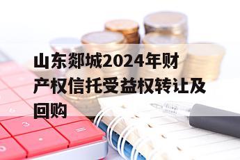 山东郯城2024年财产权信托受益权转让及回购