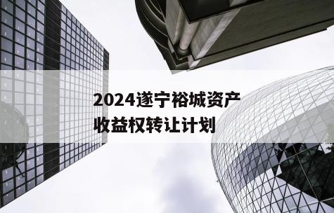 2024遂宁裕城资产收益权转让计划