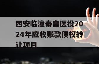 西安临潼秦皇医投2024年应收账款债权转让项目