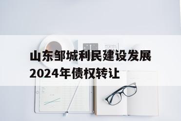山东邹城利民建设发展2024年债权转让