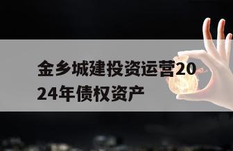 金乡城建投资运营2024年债权资产